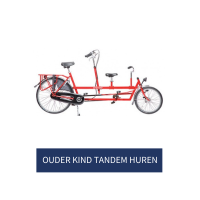 Ouder kind tandem huren bij Kramer in Appelscha